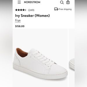 VGUC Frye Ivy Low Lace leather sneakers sz W8.5